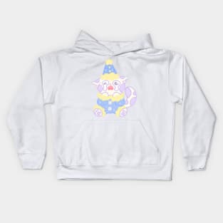 Crying starry cat clown Kids Hoodie